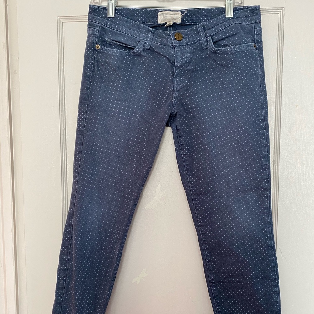 ADORABLE Current/Elliott polka dot skinny Capris